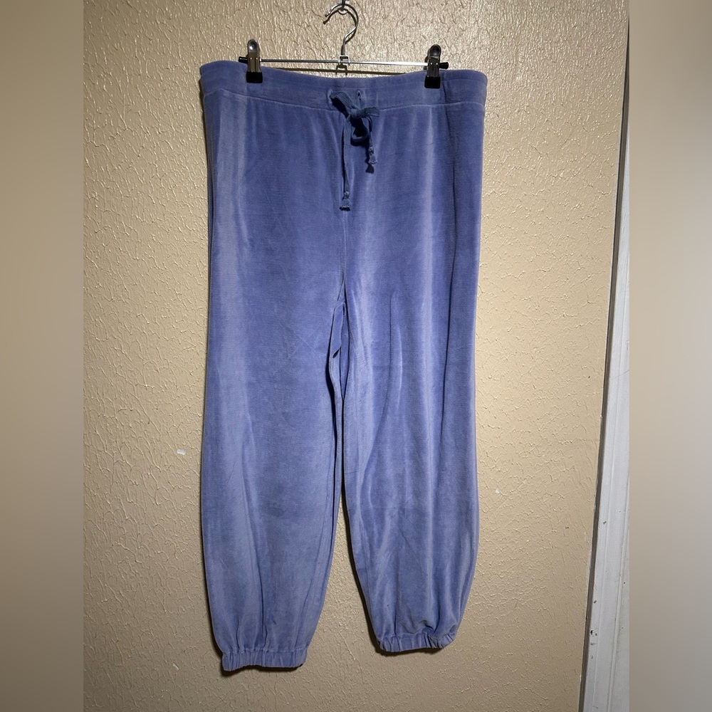 Wilt Easy Crop Jogger Pants Size‎ Large Pull On Velvet